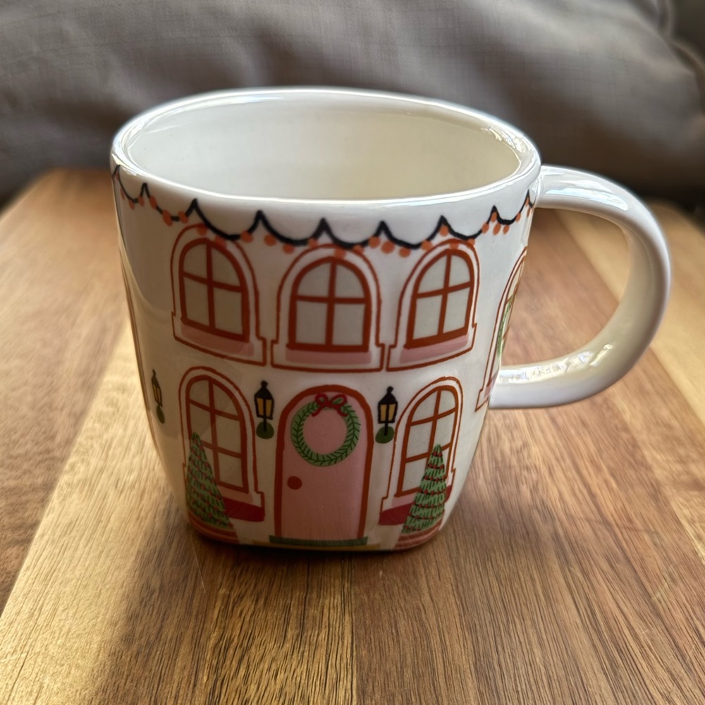 NEW Anthropologie Chalet Christmas Mug in White